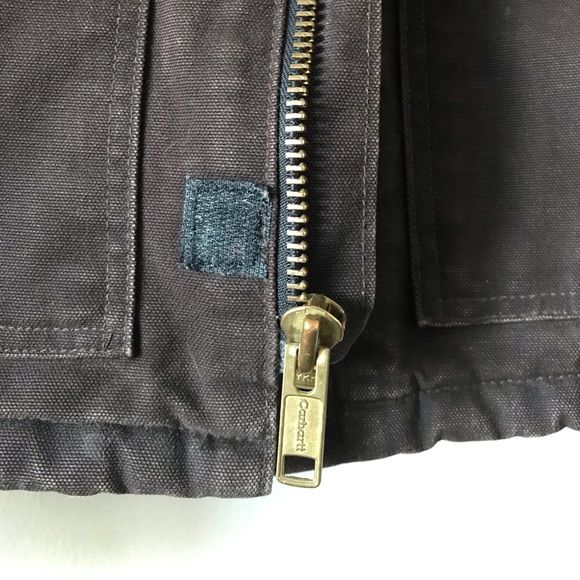 Vintage Carhartt Quilt-Lined Workwear Jacket Brown - Picture 7 of 16